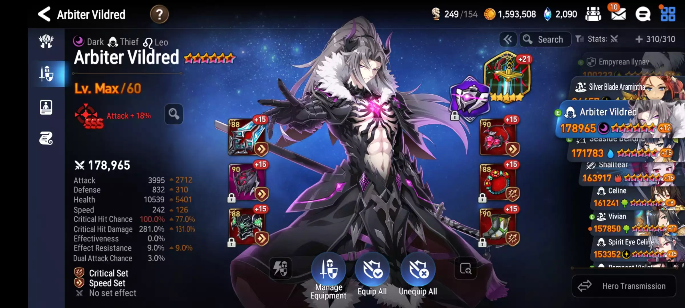 Ảnh 31ml đẹp hot meta ilynav dbsenya Collab limited như hình 200 gear 90  Max spd 303 Os all hunt Auto rift tốt Đã clear hết abyss Arena Champ Nhiều gear score cao